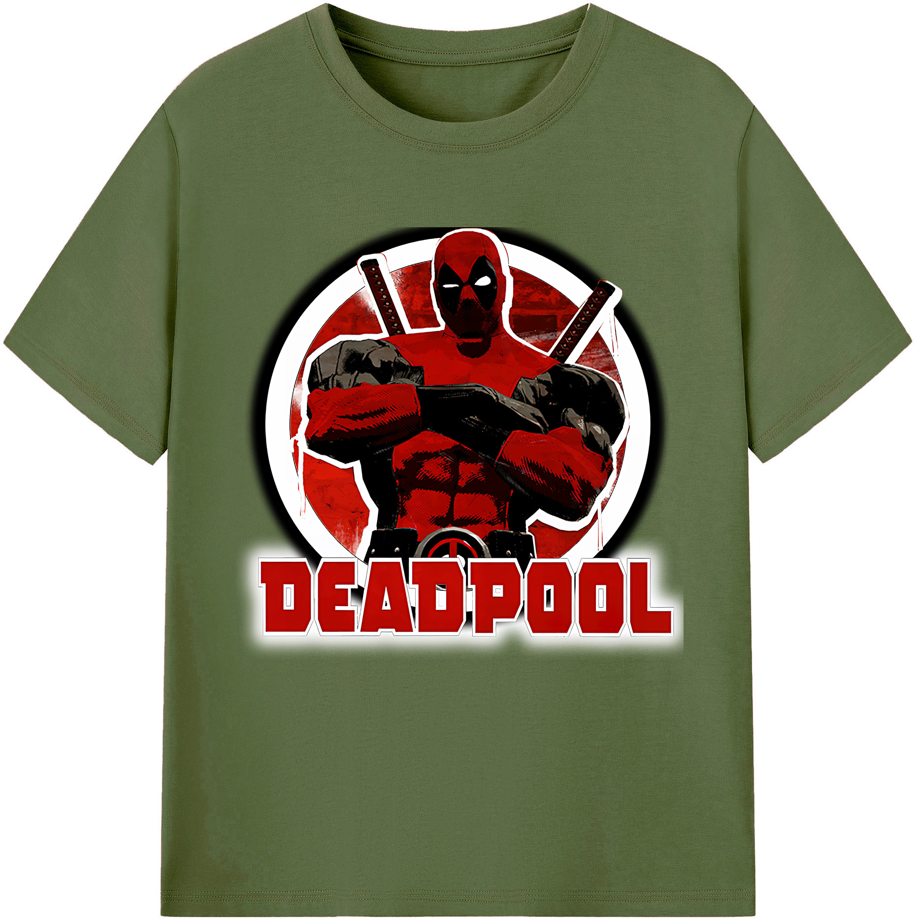 （画像用） Deadpool デッドプール 綿100％半袖Tシャツ（フロントプリント）